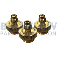 ½" Brass Quick Connect Test Fittings (Set of 3)