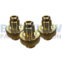 ¼" Brass Quick Connect Test Fittings (Set of 3) 