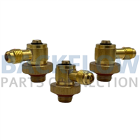 ¼" Brass Swivel Quick Connect Test Fittings (Set of 3)