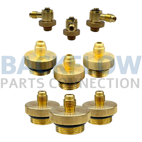 ¼" Brass Swivel Quick Connect Test Fittings (Set of 9) 