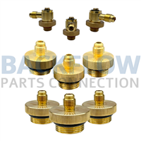 ¼" Brass Swivel Quick Connect Test Fittings (Set of 9)