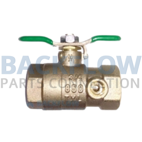 [34-850TXL] ¾" Inlet Ball Valve "Lead Free" Female x Female Tapped 