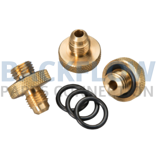 [110631] Quick Connect Test Cock Adapters (¼ NPT x ¼ Flare) (Set of 3)
