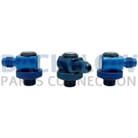 [QTS125A] ¼" Anodized Aluminum Swivel Quick Connect Test Fittings (Set of 3) 